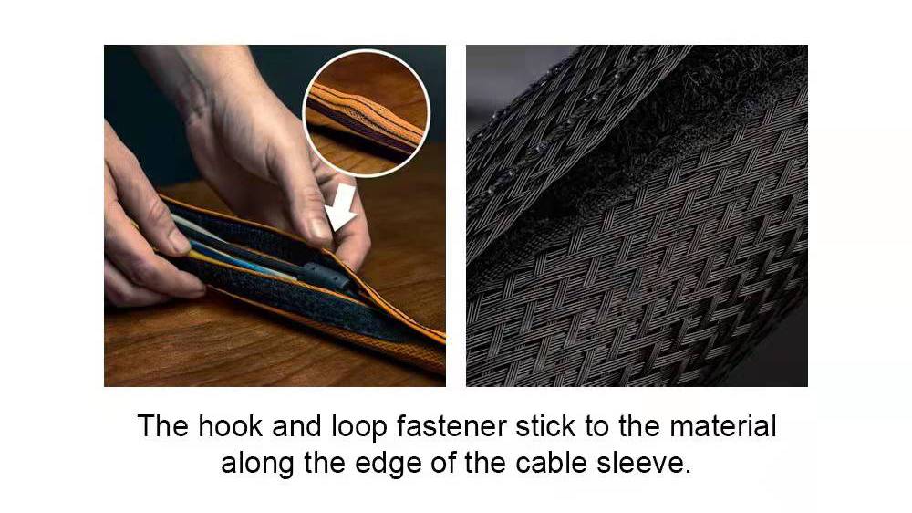 Expandable Wire Loom With Velcro Cable Sleeve